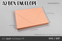 Load image into Gallery viewer, A2 Box Envelope SVG