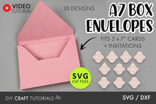 Load image into Gallery viewer, A7 Box Envelope SVG