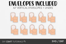 Load image into Gallery viewer, A7 Envelope SVG - Vertical