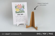 Load image into Gallery viewer, Floral Calendar SVG