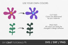 Load image into Gallery viewer, Abstract Floral Shapes SVG