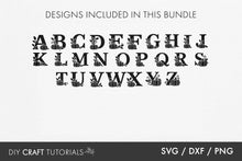 Load image into Gallery viewer, Pumpkin Alphabet SVG