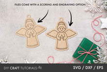 Load image into Gallery viewer, Angel Ornament SVG