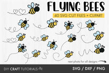 Load image into Gallery viewer, Flying Bee SVG Bundle