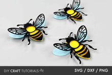 Load image into Gallery viewer, 3D Bee SVG