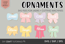Load image into Gallery viewer, Bow Ornament SVG