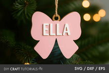 Load image into Gallery viewer, Bow Ornament SVG