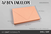 Load image into Gallery viewer, A7 Box Envelope SVG