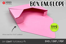 Load image into Gallery viewer, Box Envelope SVG Templates