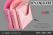 Load image into Gallery viewer, Box Envelope SVG Templates