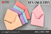 Load image into Gallery viewer, Box Envelope SVG Templates