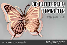Load image into Gallery viewer, 3D Butterfly SVG