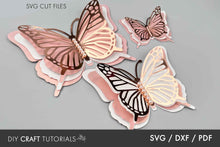 Load image into Gallery viewer, 3D Butterfly SVG