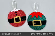 Load image into Gallery viewer, Christmas Round Sign SVG