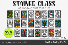 Load image into Gallery viewer, Christmas Stained Glass SVG