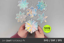 Load image into Gallery viewer, Snowflake SVG