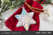 Load image into Gallery viewer, Snowflake SVG