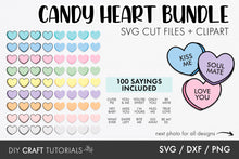 Load image into Gallery viewer, Candy Hearts SVG Bundle