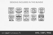 Load image into Gallery viewer, Pumpkin Patch Sign SVG