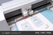 Load image into Gallery viewer, Floral Desk Calendar SVG