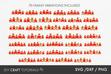 Load image into Gallery viewer, Gingerbread Family