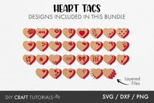 Load image into Gallery viewer, Layered Heart Gift Tags