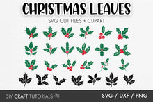 Load image into Gallery viewer, Christmas Holly SVG