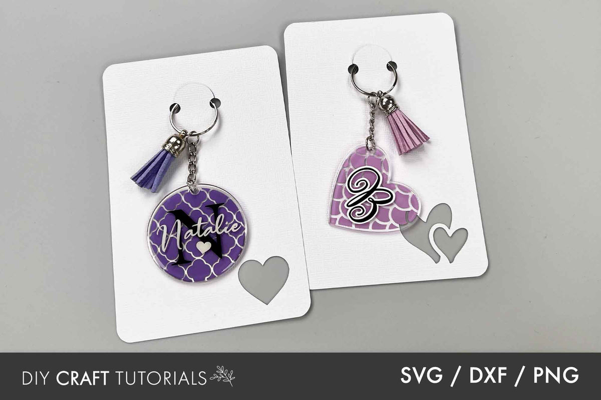 Valentine Keychain Display Card DIY Craft Tutorials