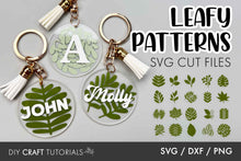 Load image into Gallery viewer, Leaf Keychain SVG