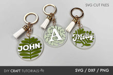Load image into Gallery viewer, Leaf Keychain SVG