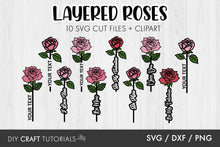 Load image into Gallery viewer, Layered Roses SVG