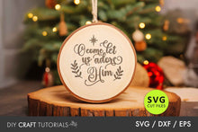 Load image into Gallery viewer, Religious Christmas Ornament SVG