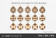 Load image into Gallery viewer, Butterfly Ornament SVG