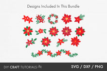 Load image into Gallery viewer, Poinsettia SVG