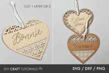 Load image into Gallery viewer, Rattan Heart Gift Tags