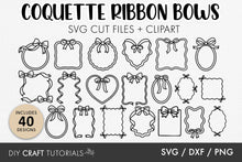 Load image into Gallery viewer, Ribbon Bow Frame SVG