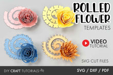 Load image into Gallery viewer, Rolled Flower SVG - Set 4
