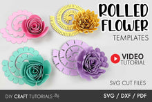 Load image into Gallery viewer, Rolled Flower SVG - Set 7