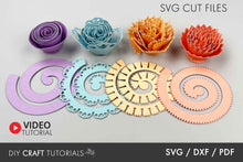 Load image into Gallery viewer, Rolled Flower SVG - Set 2