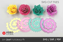 Load image into Gallery viewer, Rolled Flower SVG - Set 3