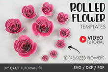 Load image into Gallery viewer, Rolled Flower SVG Bundle - 10 Sizes