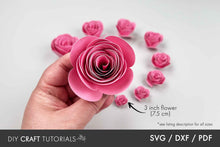 Load image into Gallery viewer, Rolled Flower SVG Bundle - 10 Sizes