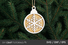 Load image into Gallery viewer, Snowflake Ornament SVG