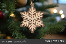 Load image into Gallery viewer, Snowflake Ornament SVG