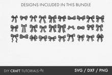 Load image into Gallery viewer, Striped Bow SVG