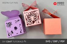 Load image into Gallery viewer, Butterfly Favor Box svg