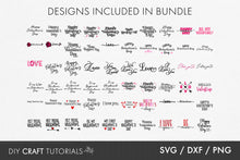 Load image into Gallery viewer, Valentine's Day SVG Bundle - 60 Designs
