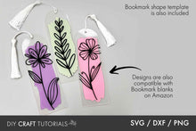 Load image into Gallery viewer, Flower Bookmark SVG Bundle