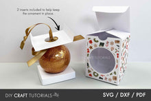 Load image into Gallery viewer, 2.75" Christmas Ornament Gift Box SVG
