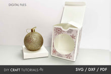 Load image into Gallery viewer, 2.75" Christmas Ornament Gift Box SVG